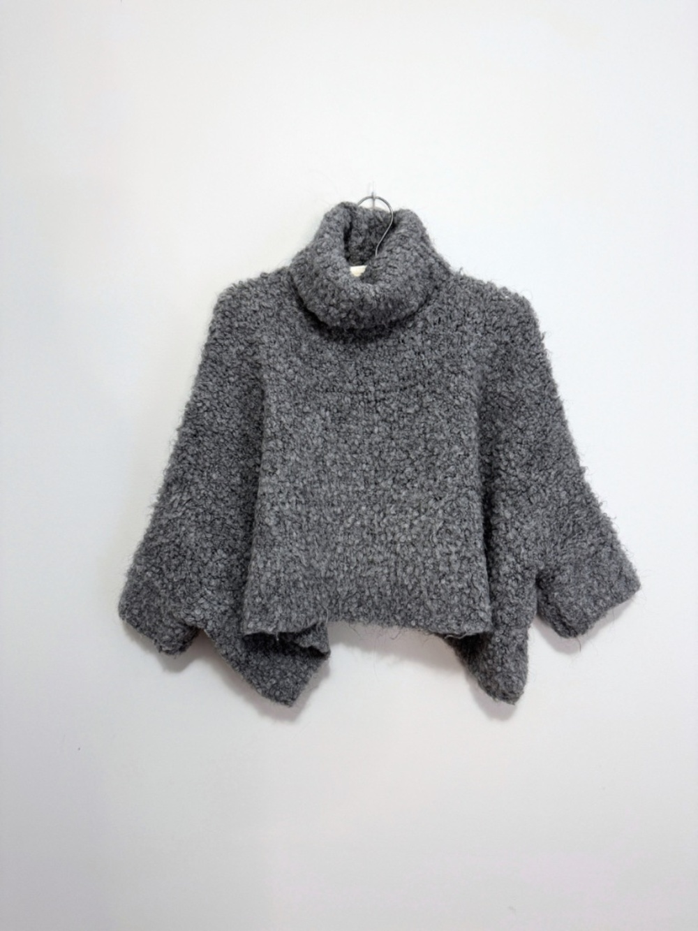 Zara Gray Knit Turtleneck Sweater M